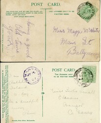 IRISH OFFSHORE ISLANDS - RATHLIN ISLAND - THE RARE "...BALLYCASTLE S ...