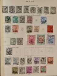 CHIEFLY USED WORLDWIDE COLLECTION in a well-worn 'Ideal' album for GB ...