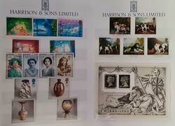 HARRISON PRESENTATION FOLDERS: A small box containing 6 black folders ...