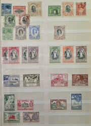 BRITISH COMMONWEALTH: Two stock books holding a qty of early to ...