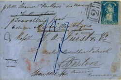 VERY RARE 6d 'QUEEN-ON-THRONE' COVER TO PRUSSIA (BERLIN) WITH RARE ...