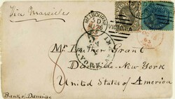 MIXED ISSUES (6d 'NETTED CORNERS' + 1/- LAUREATE) COVER TO U.S. AT ...