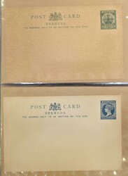 POSTAL STATIONERY: COLLECTION OF QV-QEII POSTAL CARDS in a postcard ...