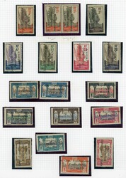 1915 (10 NOV.) ISSUE OF GABON OVERPRINTED: Complete mint set of 15 ...
