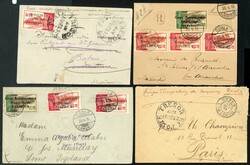 1916 COVER GROUP WITH MILITARY & CIVILIAN FRANKINGS: 20 Apr. 1916 ...
