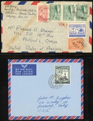 GULF STATES COVER SELECTION: Eight items inc. Saudi Arabia 1921 cover ...