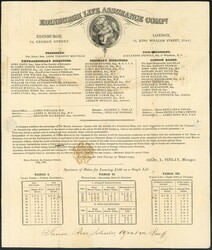 EDINBURGH LIFE ASSURANCE COMPANY: 3 Nov. 1840 1d letter sheet Stereo ...