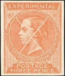 1861 MINERVA HEAD ESSAY, ETC.: A fine example of the orange Minerva ...