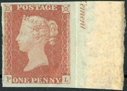 PLATE 11 PL - MARGINAL MINT - VERY RARE: PL wide margins from the ...