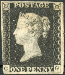 UNPLATED - CG: a three margined example unused with part gum. ...