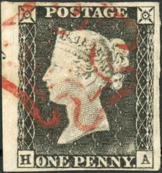 PLATE 1a - HA: A fine wide margined example of the very worn ...