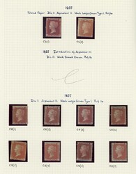 1854-61 UNUSED & MINT COLLECTION with 1854 blue paper, SC16, Die I ...