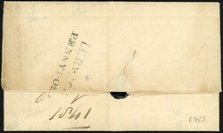 PLATE 1a TE ON INTERESTING COVER FROM LERWICK: A three margined ...