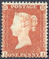 1855 SC 16 - DIE II - 1d RED BROWN: LL fresh mounted mint. SG 24 ...