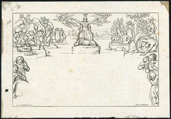 STATE 2 PROOF ON INDIA PAPER with frame lines and "W. MULREADY R.A. ...