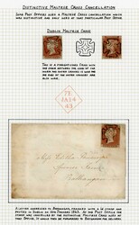 DUBLIN - SMALL SELECTION: 14 Jan. 1843 env. from Dublin to Bathangan ...