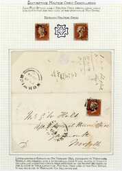 NORWICH - FINE STRIKE: 19 Feb. 1844 EL from Norwich to Yarmouth ...