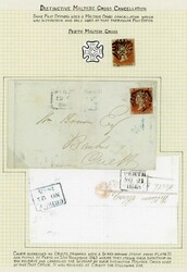 PERTH: 21 Nov. 1843 E from Perth to Greenock bearing a four margined ...