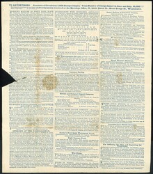 A. CUDDY: 13 Aug. 1840 1d letter sheet Stereo A57 ex London to ...