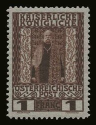 Austrian post office: 6 values complete set "Commemorative issue" ...