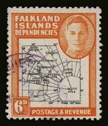 Falkland islands Dependencies: SG.G6eaa with extra island, u. VF