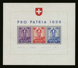 Switzerland: Mi. Bl. 2, u/m. VF