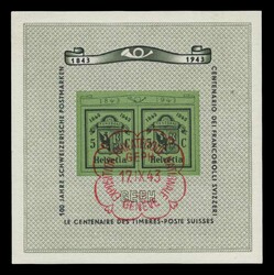 Switzerland: Mi. Block 10, u. VF