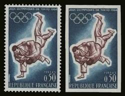 France: 1964 Olympic games .Yv. 1428, 1428a, u/m. VF