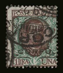 Italian occupation: 8 values complete set "1st Corfu overprint", u. ...