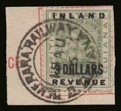British Guiana: SG. 187, u. on fragment. VF