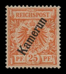 Germany-Cameroon: Mi. 1/6, m. VF (cat. price 65E)