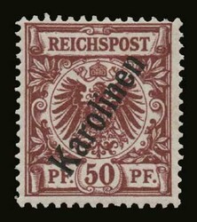 Germany-Karolinen: Mi. 1II/6II, m. VF