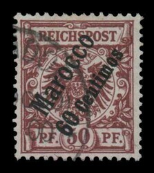 Germany (Post in Morocco): Mi. 1/6. VF