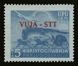 Triest: Mi.64 + Mi.22/23B, u/m. VF