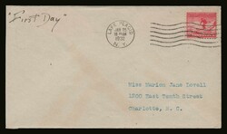 USA: 1932 Winter Olympic games FDC