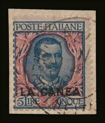 Italian Post issues: 11 values complete set "LA CANEA" 1906, u. The 5 ...