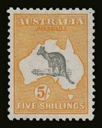 Australia: SG. 35, 35d, 35dba, 36, 36b, 37, 37b, 38 (one missing perf ...