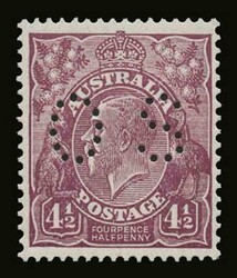 Australia: 1926/30 SG. 097/0110 officials, u/m. VF. 1p. with plate ...