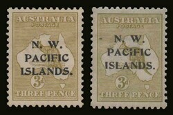 Australia-New Guinea: SG. 96a, 109, m. VF