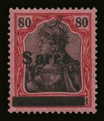 Germany-Saar: 80 pf., m. VF (Mi. 16)