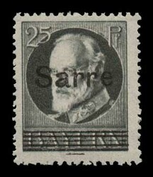 Germany-Saargebiet: 9 values not complete set, m. VF (Mi. 18/26)