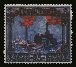 Germany-Saargebiet: 25 M. The high value of the set, m. VF (Mi. 69)