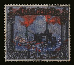 Germany-Saargebiet: 1921 25 M., u. F (Mi. 69)