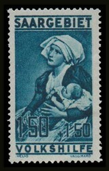 Germany (Saargebiet): Mi. 104/107. VF