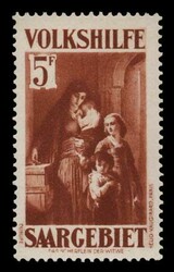 Germany-Saargebiet: Mi. 157 the high value of the set, u/m. VF (cat. ...