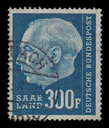 Germany (Saar): 1957 the high values of the set, u. VF (Mi. 426/428)