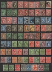 Falkland islands: Small collection of 80 classic period stamps, mint ...