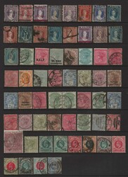 South Africa-Natal: Small collection of 60 classic period stamps, ...