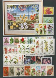 Thematic collection: Sets and Block with "Flowers", u/m. VF