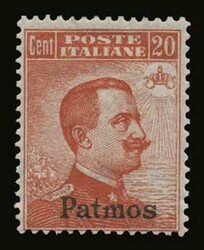 Italian occupation: 2 values complete set "Consecutive", "Patmos", ...